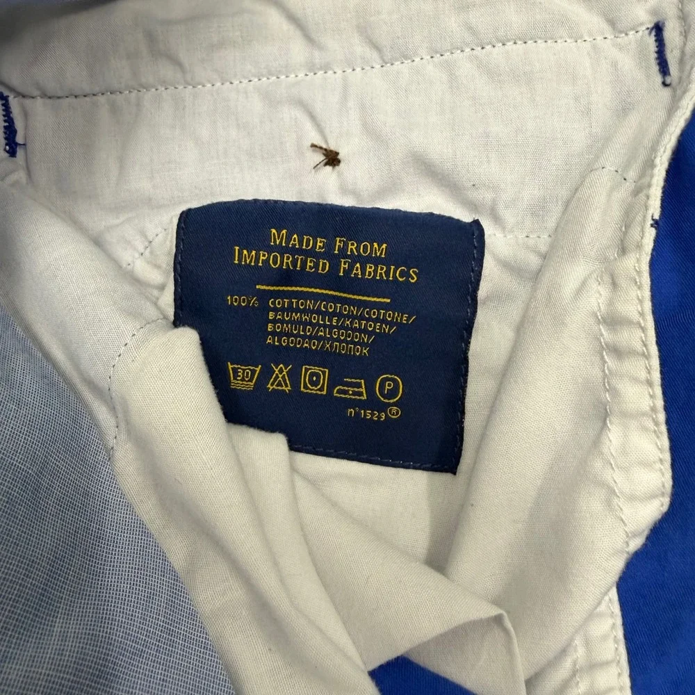 Polo Ralph Lauren Classic Fit Shorts Mens 36 Blue Solid Cotton Chino Twill